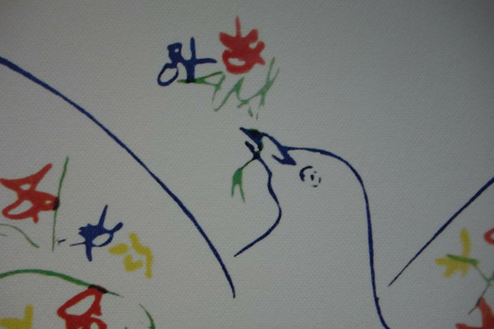 Rare Beautiful Limited Cubist Print   Dove, Pablo Picasso, Signed & Stamped photo buy