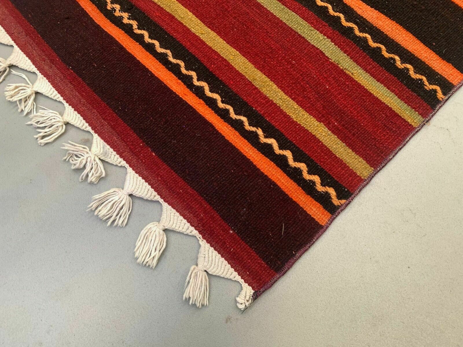 Old Turkish Narrow Kilim Runner 320x58 Cm Shabby Chic, Vintage Kelim photo buy