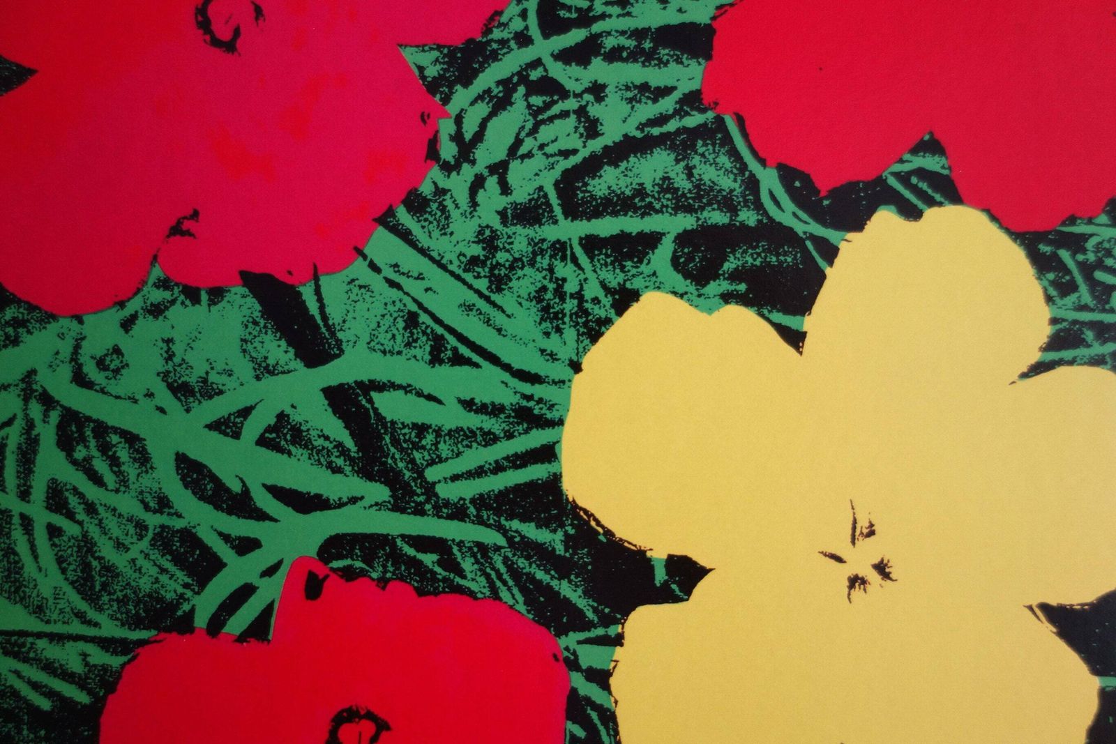Fine Pop Art Limited Edition Print – Flowers, Andy Warhol, Stamp Signed & Numbered photo furniture