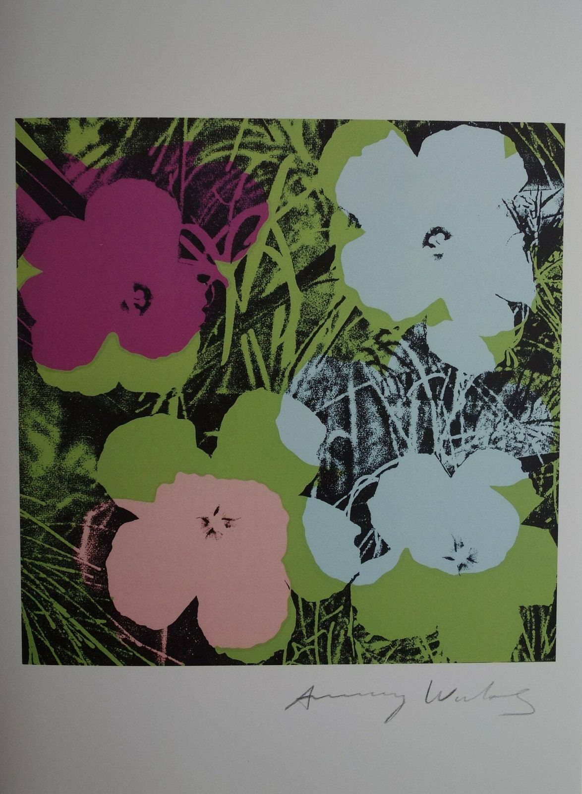Fine Pop Art Limited Edition Print – Flowers, Andy Warhol, Stamp Signed & Numbered