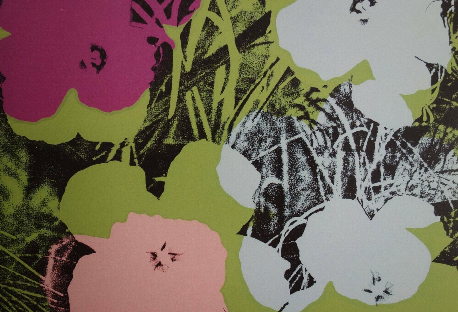 Fine Pop Art Limited Edition Print – Flowers, Andy Warhol, Stamp Signed & Numbered photo furniture