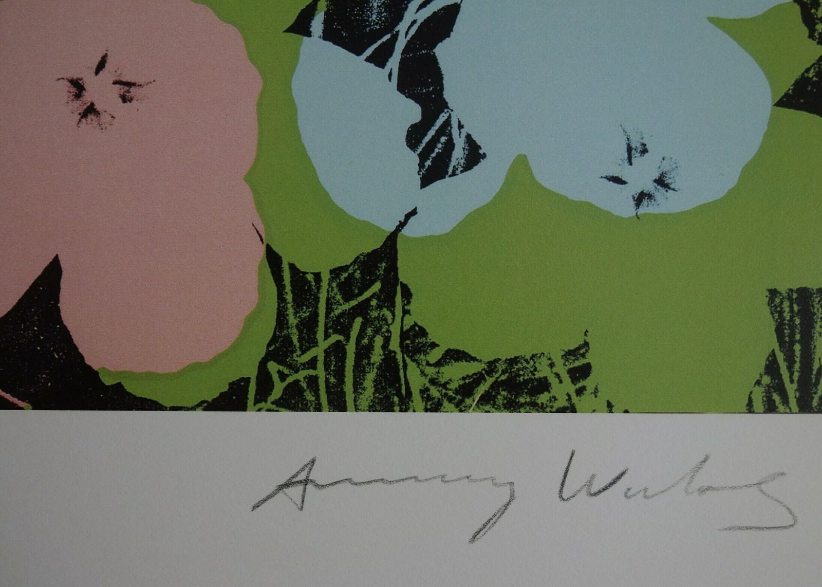 Fine Pop Art Limited Edition Print – Flowers, Andy Warhol, Stamp Signed & Numbered photo for sale