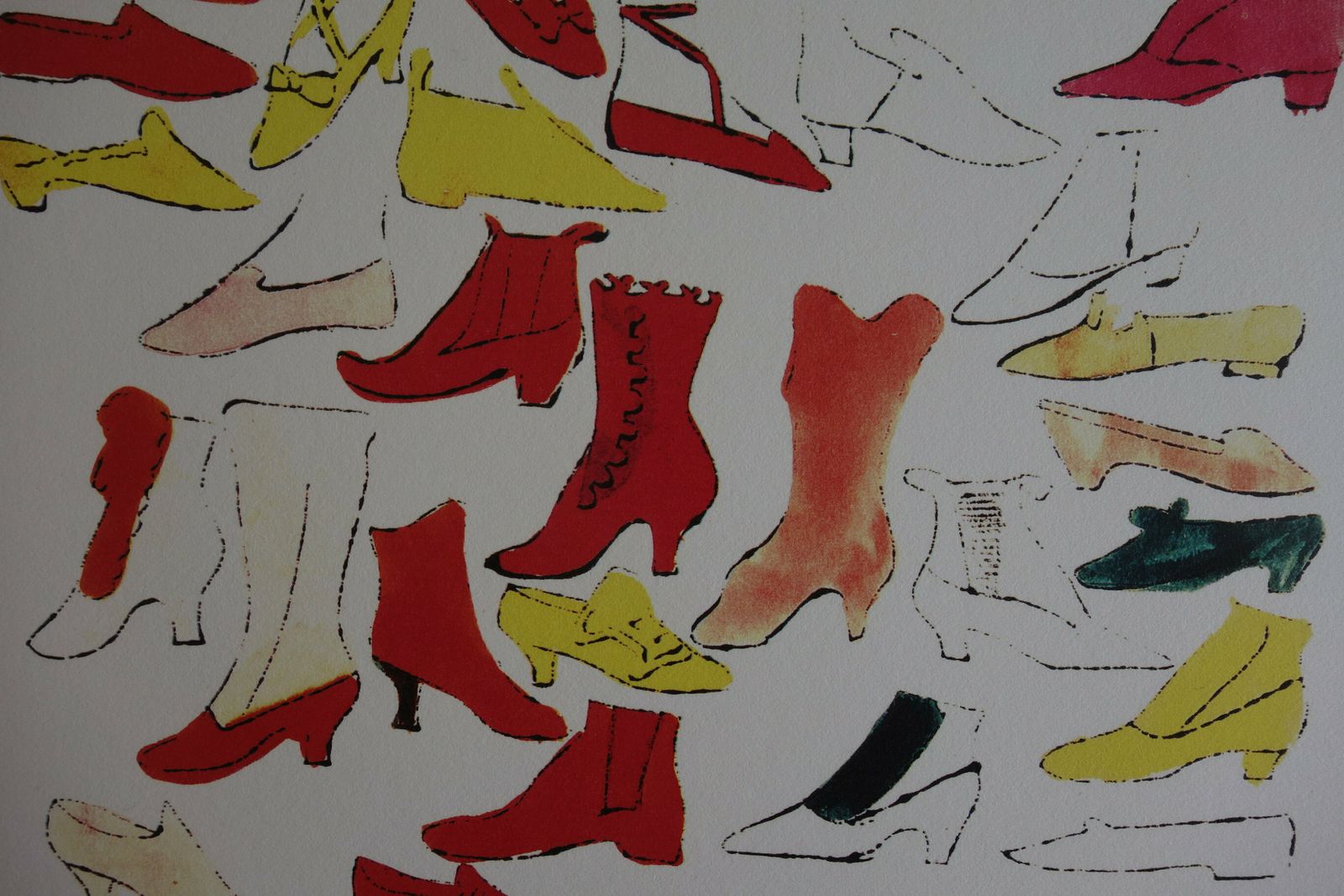 Fine Pop Art Limited Edition Print   Illustration   Shoes, Andy Warhol, Signed & Numbered photo furniture