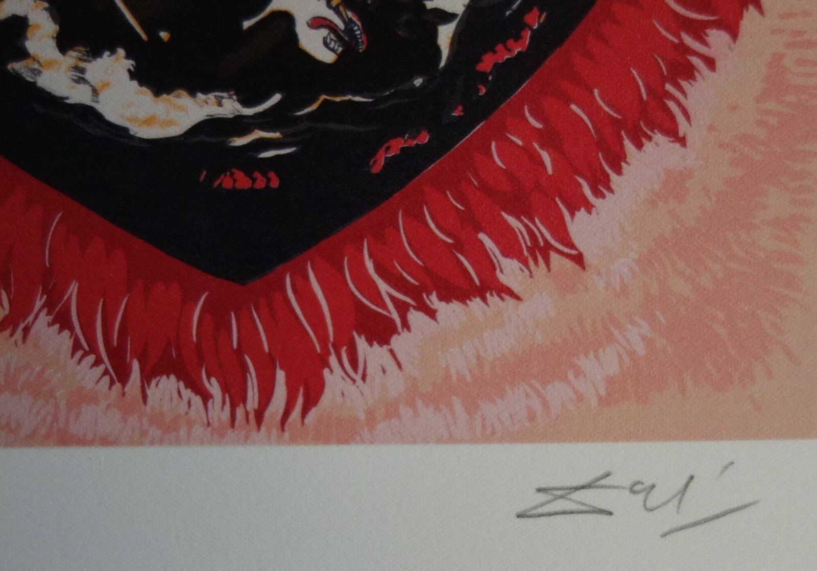 Fine Surrealist Limited Edition Print, Heart And Woman, Salvador Dali, Signed & Numbered In Pencil photo Art