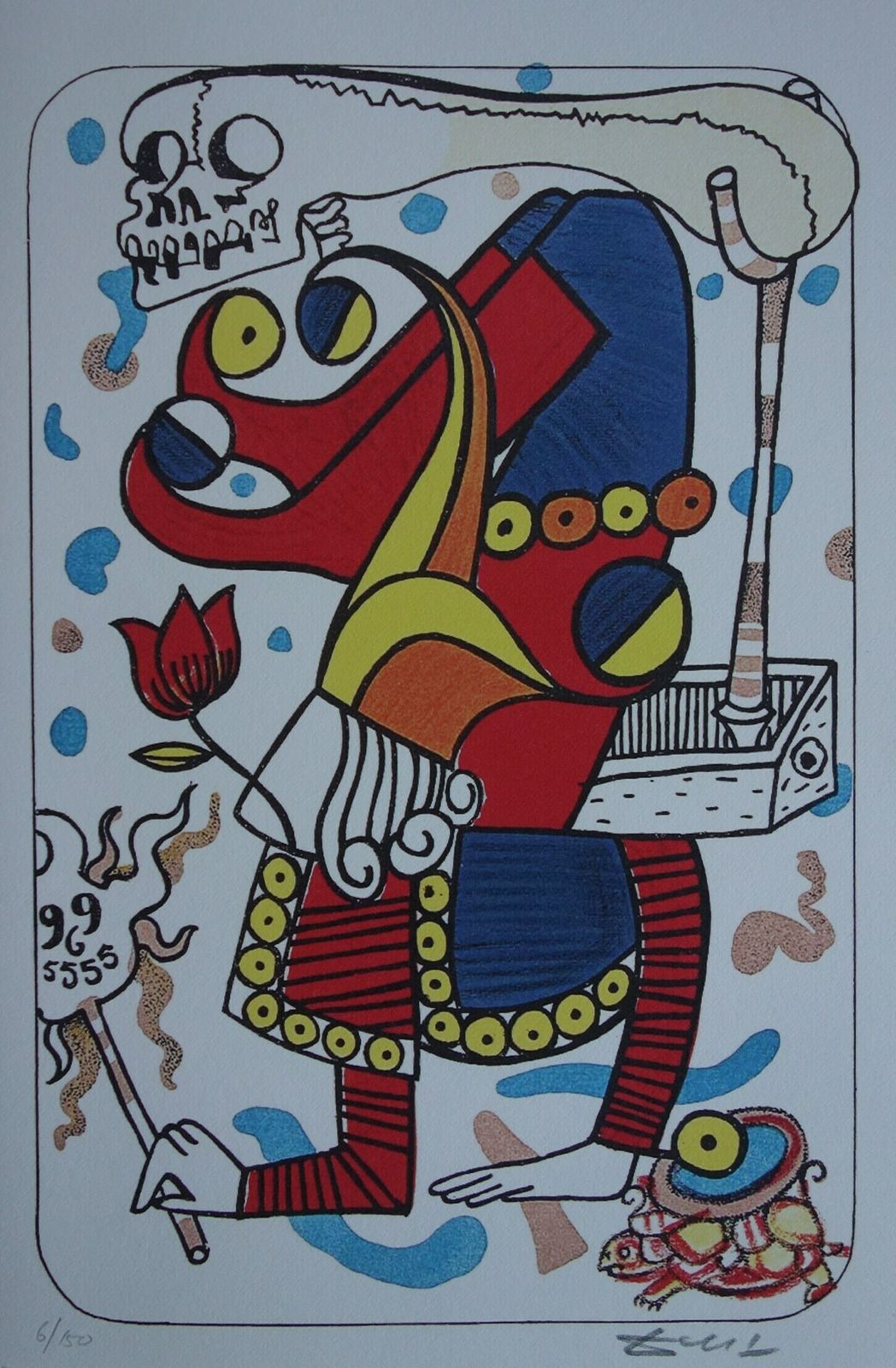 Fine Surrealist Limited Edition Print, Surreal Playing Cards   Joker, Salvador Dali, Signed & Numbered In Pencil photo vinterior
