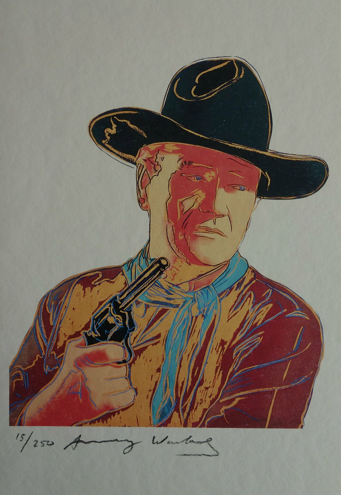 Fine Pop Art Limited Edition Print   Western Cowboys, Andy Warhol, Signed & Numbered photo vinterior