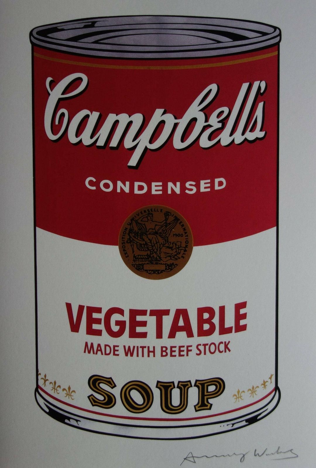 Fine Pop Art Limited Edition Print – Campbell’s Soup Can, Andy Warhol, Hand Signed & Numbered, With Estate Stamp