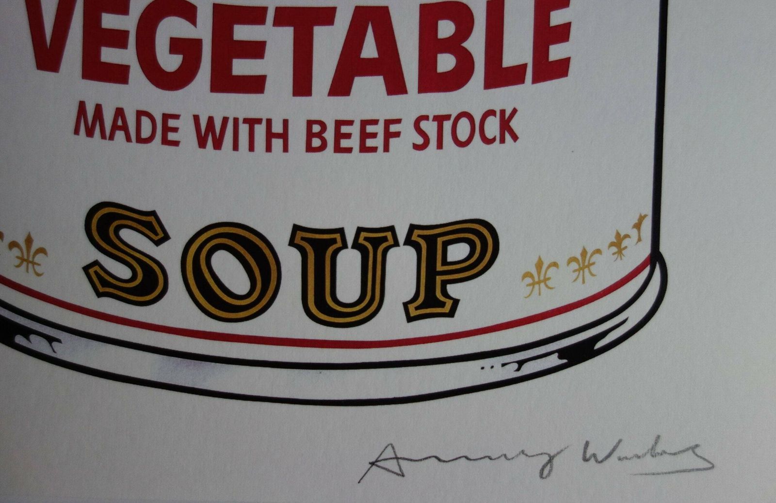 Fine Pop Art Limited Edition Print – Campbell’s Soup Can, Andy Warhol, Hand Signed & Numbered, With Estate Stamp photo for sale