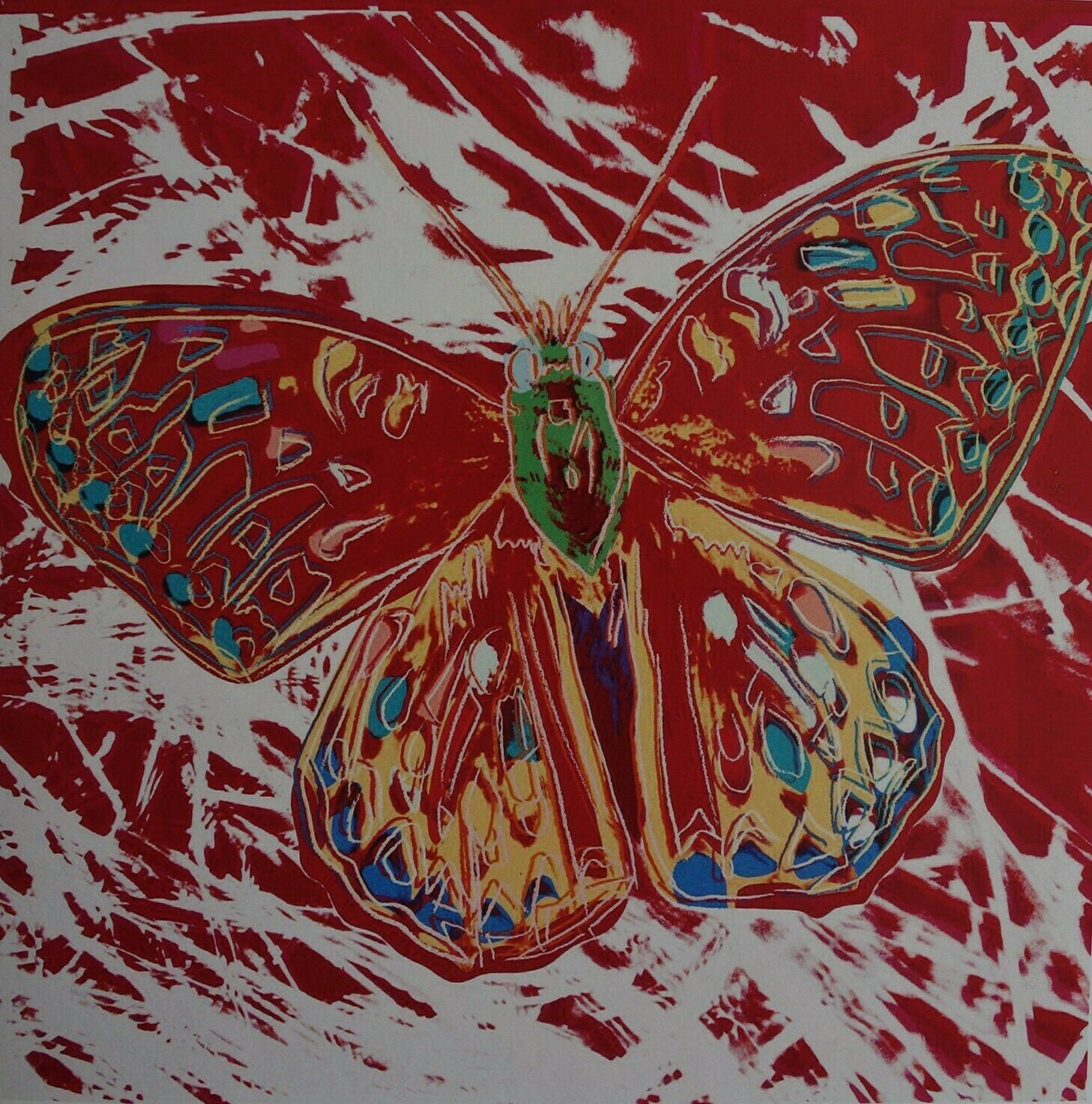 Fine Pop Art Limited Edition Print   Animal Series   Butterfly, Andy Warhol, Signed & Numbered photo furniture