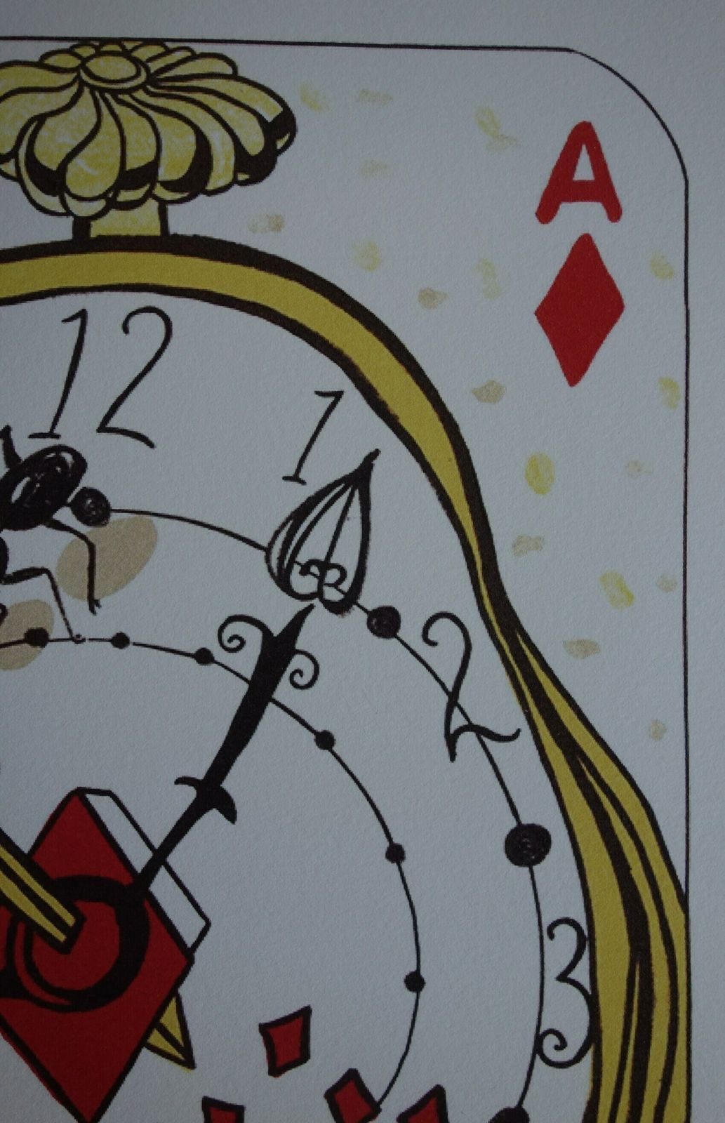 Fine Surrealist Limited Edition Print, Surreal Playing Cards   Diamonds Ace, Salvador Dali, Signed & Numbered In Pencil photo for sale
