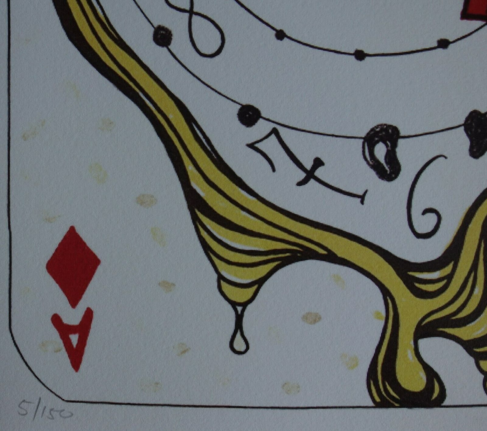 Fine Surrealist Limited Edition Print, Surreal Playing Cards   Diamonds Ace, Salvador Dali, Signed & Numbered In Pencil photo 184.0