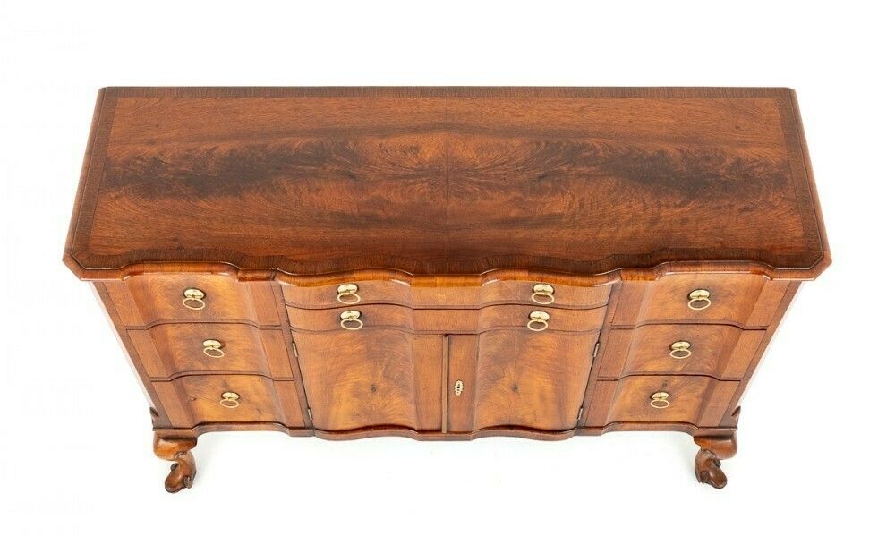 Queen Anne Commode Walnut Side Cabinet photo 1645.0