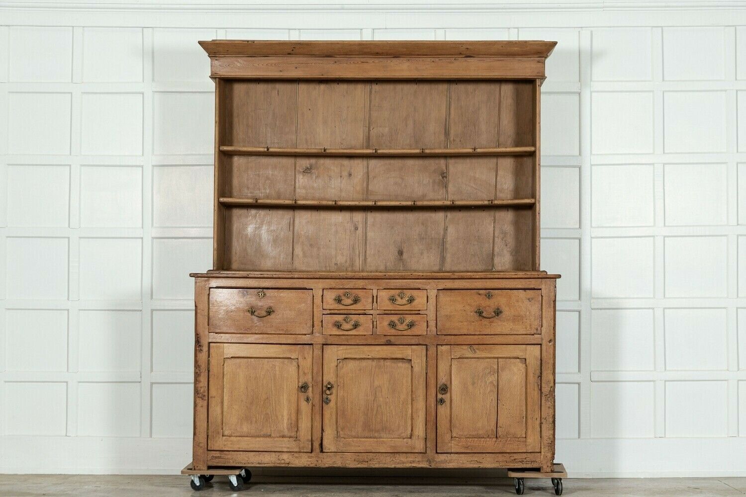 Large 19thc English Pine Dresser