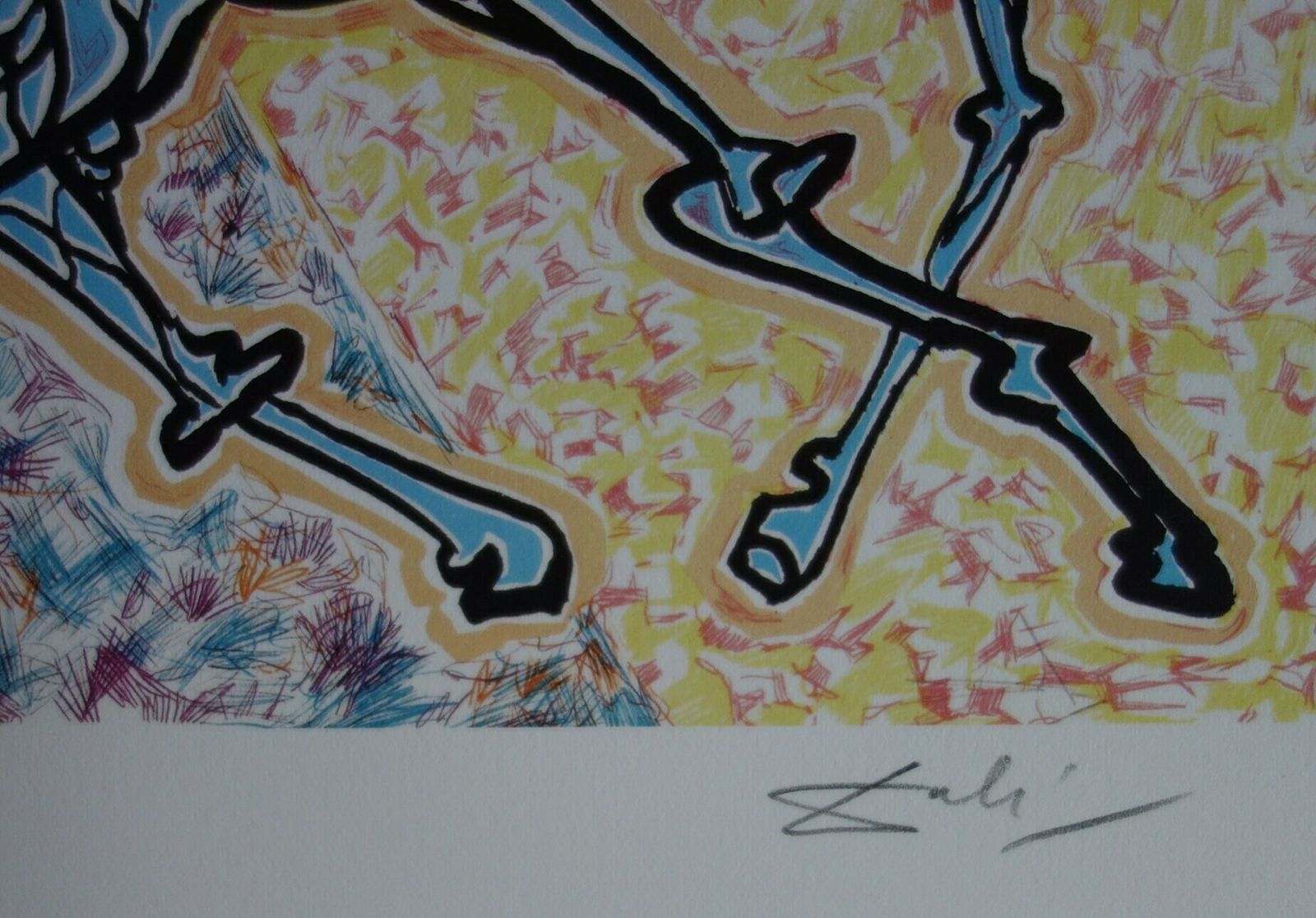 Fine Surrealist Limited Edition Print, Burning Giraffe, Salvador Dali, Signed & Numbered In Pencil photo 180.0