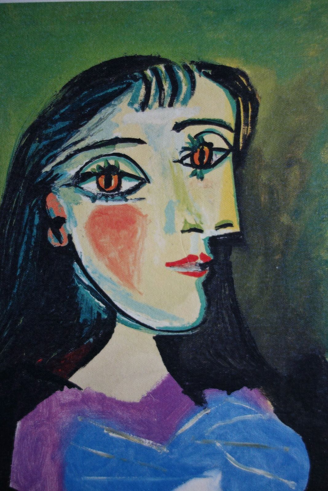 Fine Cubist Edition Print   Portrait Of A Woman, Pablo Picasso, Signed & Stamped photo for sale