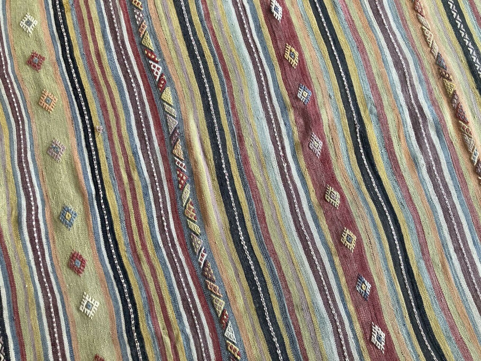 Textiles Vintage Anatolian Kilim 2.85m X 1.55m photo