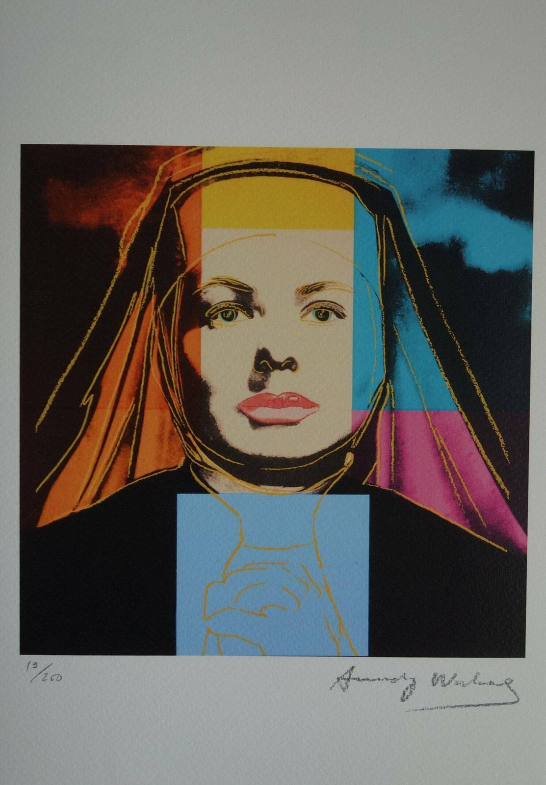 Fine Pop Art Limited Edition Print – Celebrity Portrait Series, Andy Warhol, Signed & Numbered photo vintage