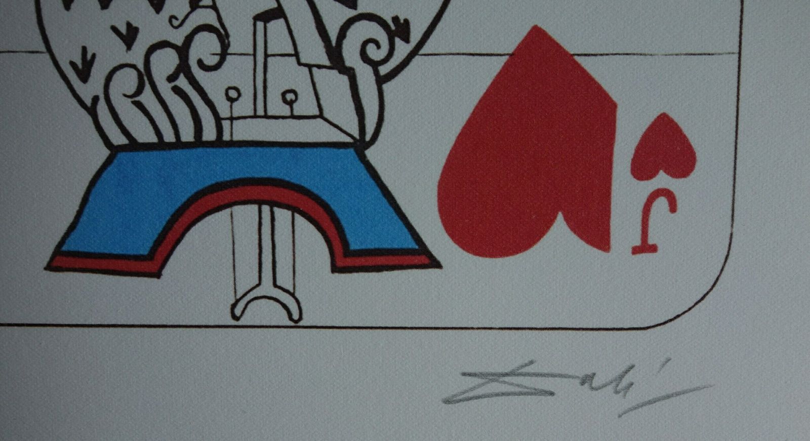 Fine Surrealist Limited Edition Print, Surreal Playing Cards   Jack, Salvador Dali, Signed & Numbered In Pencil photo vinterior