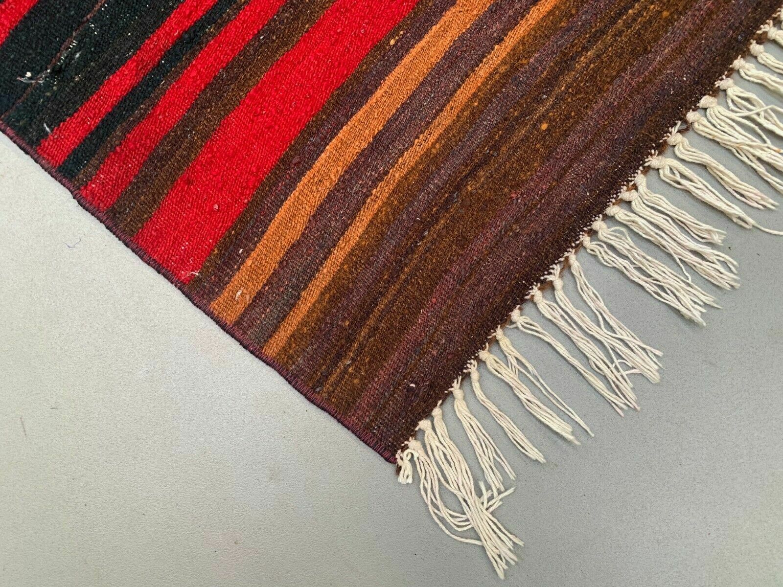 Old Turkish Narrow Kilim Runner 380x45 Cm Shabby Chic, Vintage Kelim photo buy