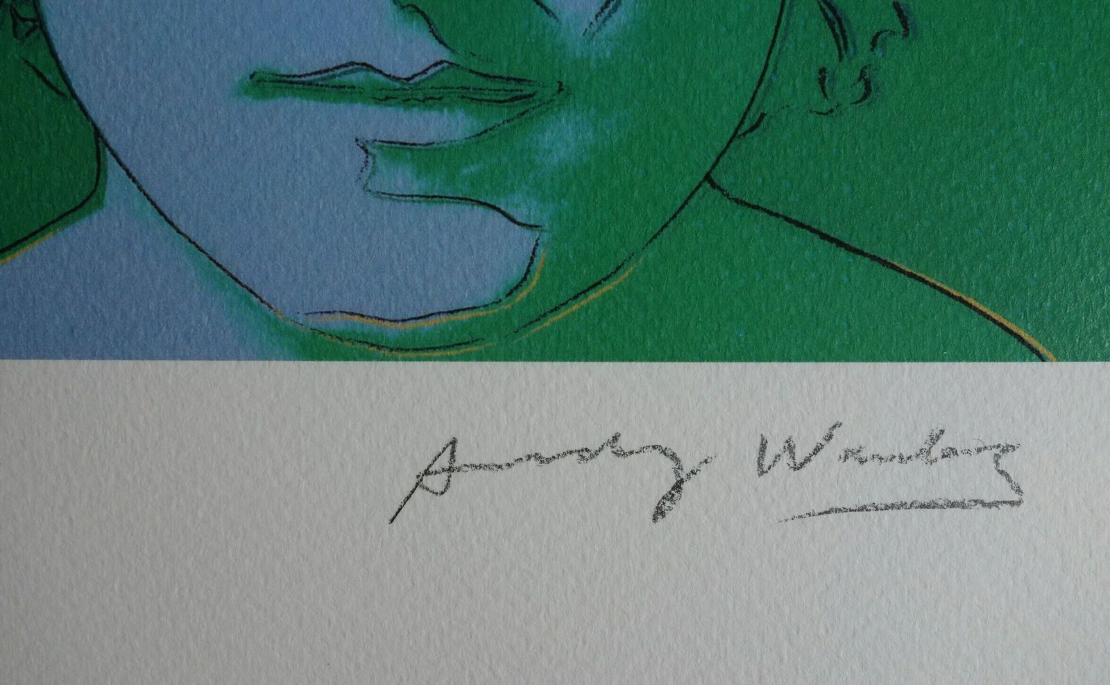 Fine Pop Art Andy Warhol Limited Edition Print – John Lennon, Signed Trial Proof photo for sale