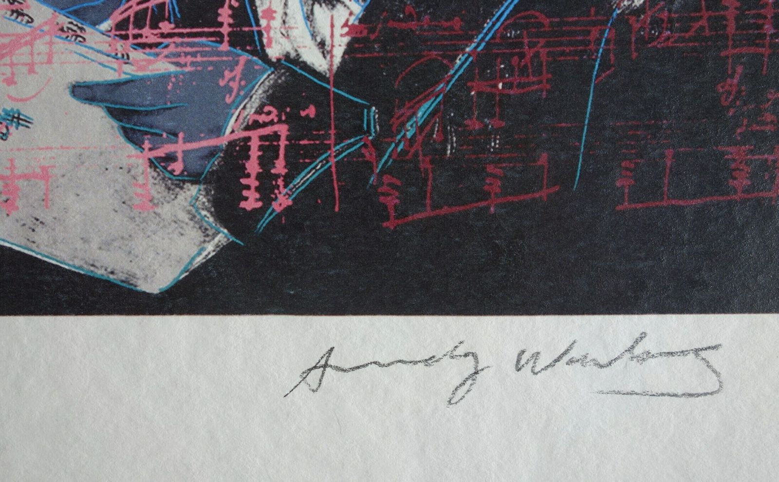 Fine Pop Art Andy Warhol Limited Edition Print – Beethoven, Signed Trial Proof photo for sale