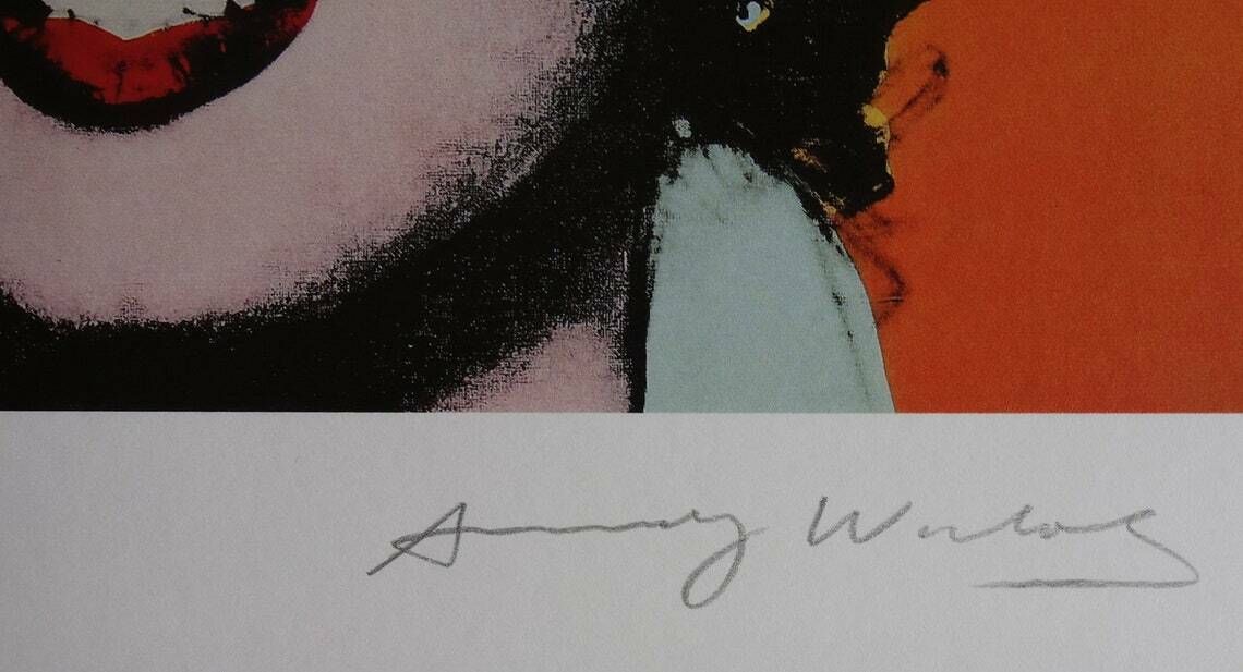 Fine Pop Art Limited Edition Print – Marylin Monroe, Andy Warhol, Signed & Numbered photo Art