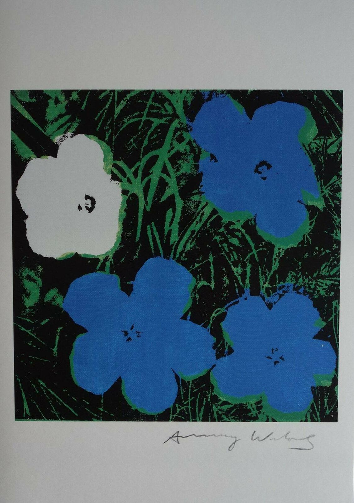 Fine Pop Art Limited Edition Print – Flowers, Andy Warhol, Stamp Signed & Numbered