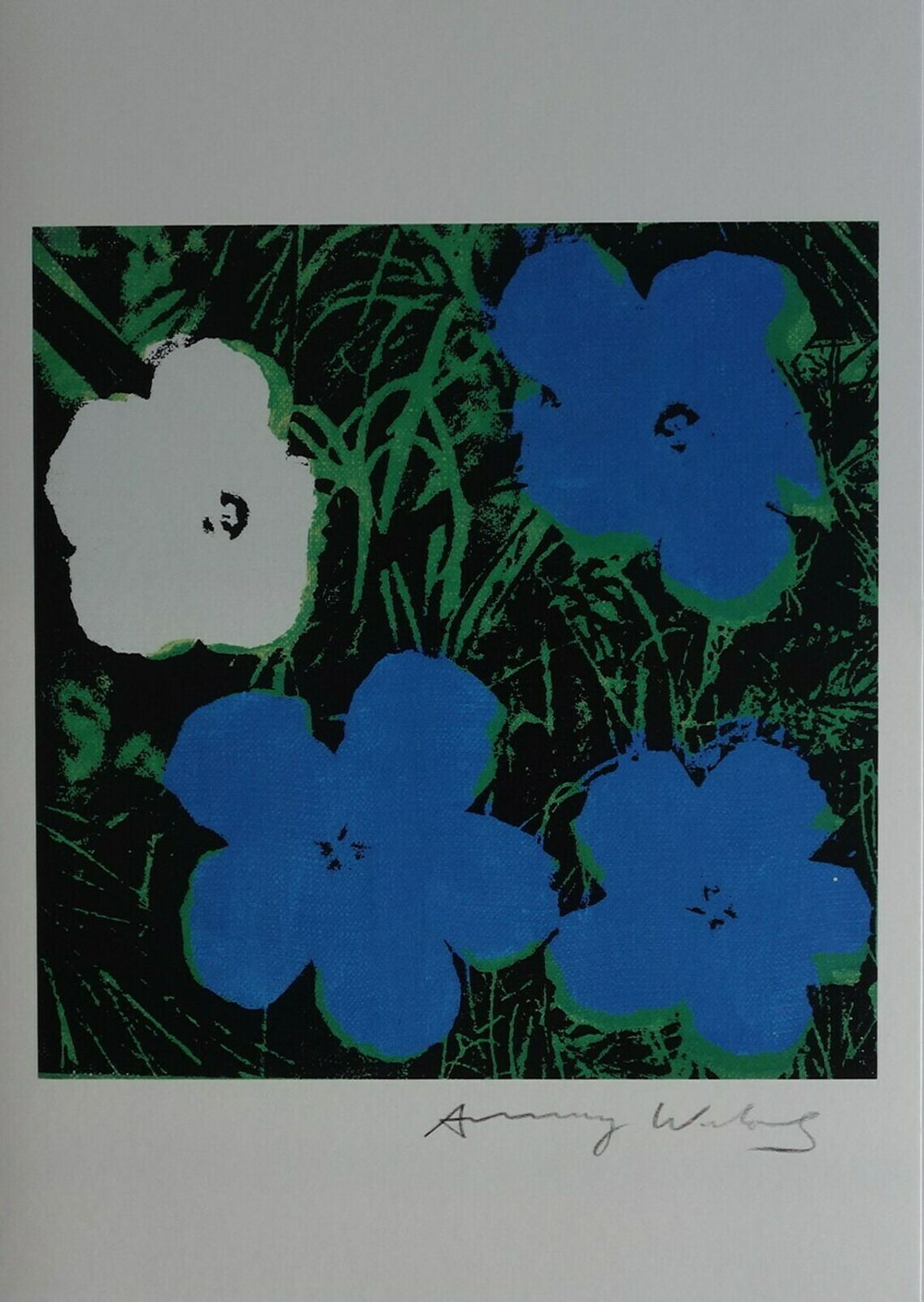 Fine Pop Art Limited Edition Print – Flowers, Andy Warhol, Stamp Signed & Numbered photo vinterior