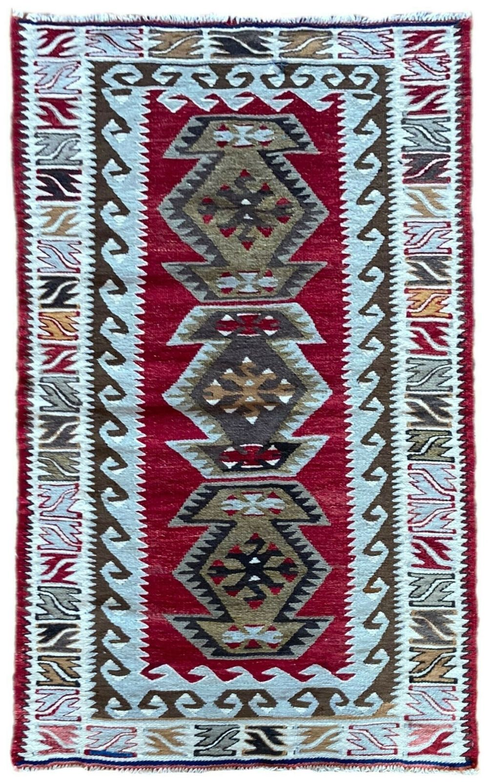 Vintage Anatolian Kilim 1.35m X 0.74m