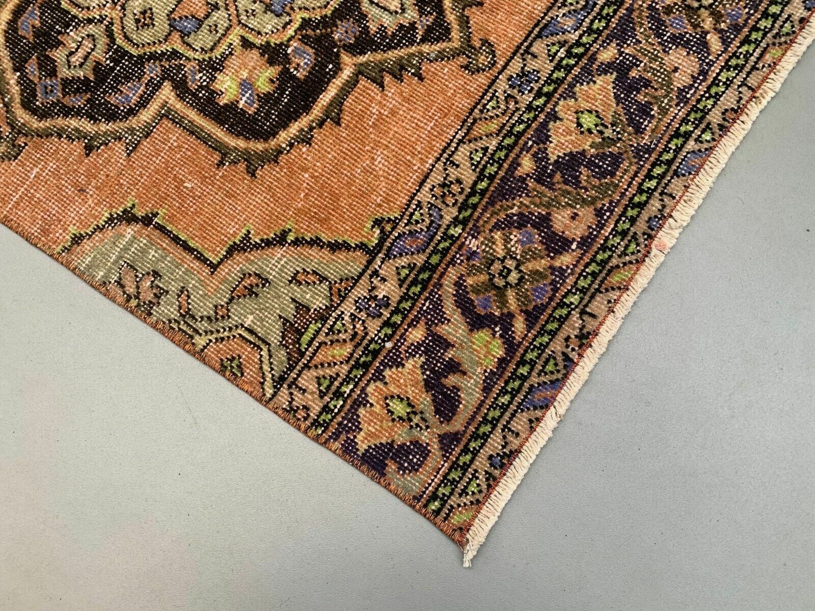 Distressed Turkish Runner  Wool Vintage Tribal Rug photo buy