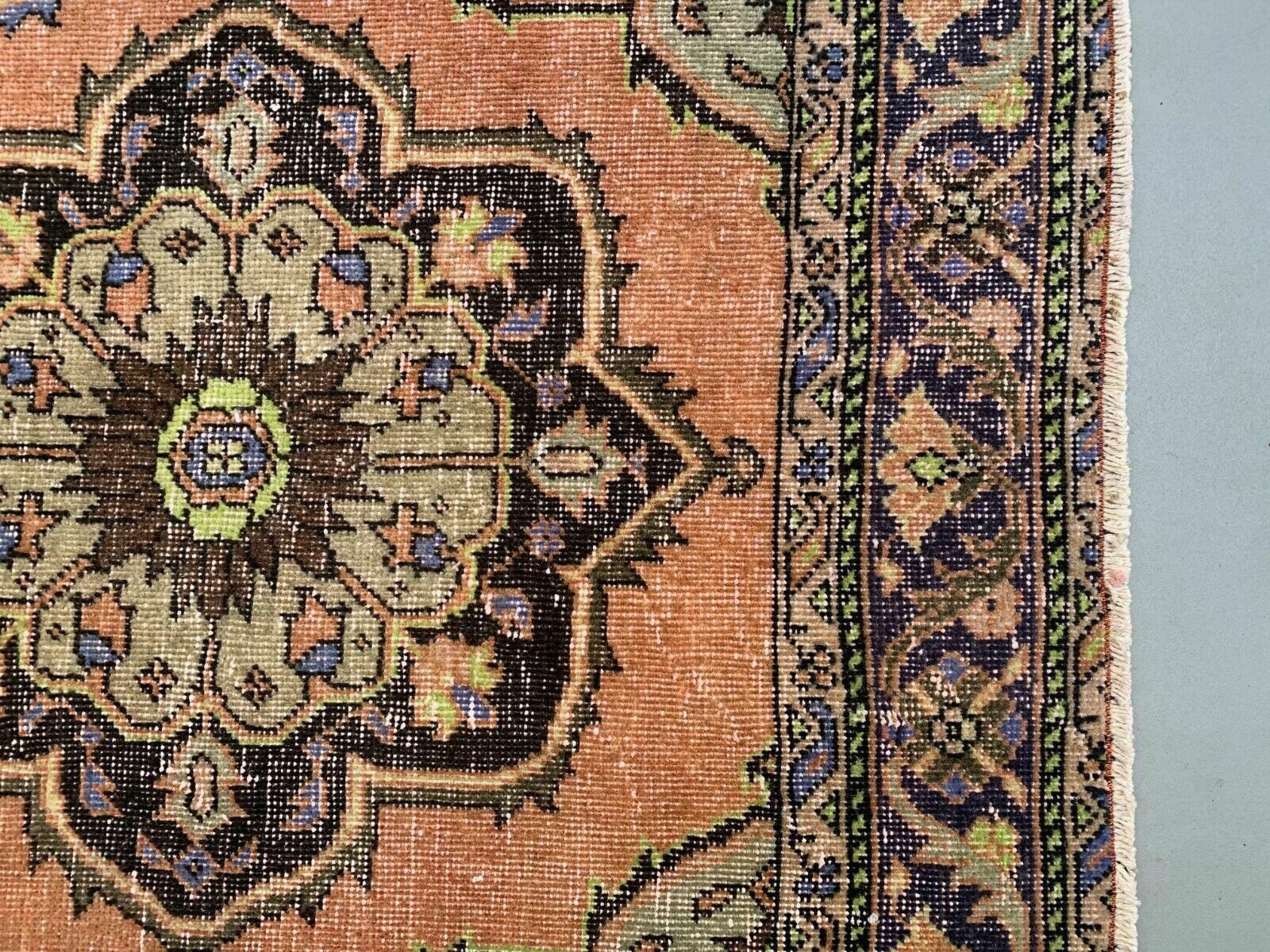Distressed Turkish Runner  Wool Vintage Tribal Rug photo vintage