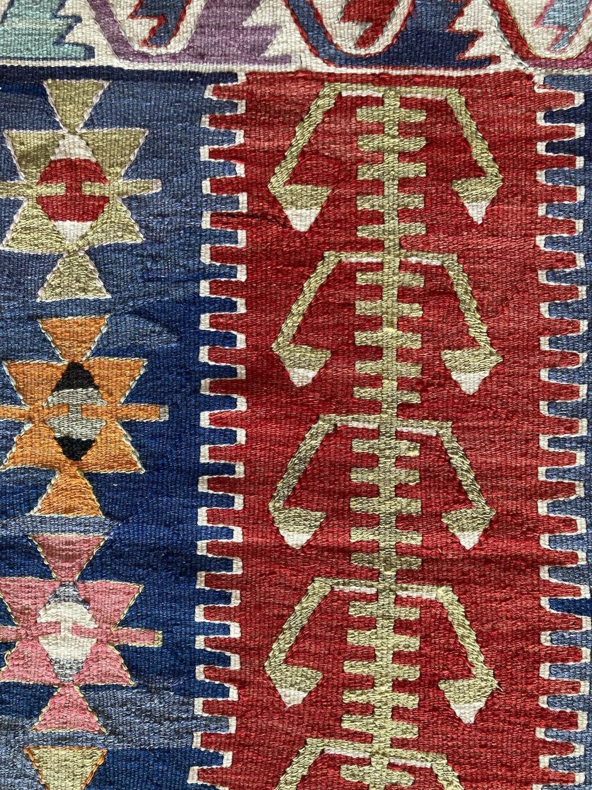 330.0 Vintage Anatolian Kilim 1.08m X 0.86m photo