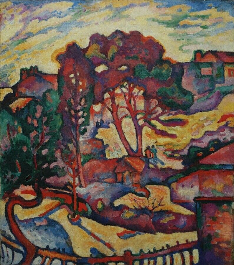 Fine Cubist Limited Edition Print – Landscape, Georges Braque, Signed & Numbered photo furniture