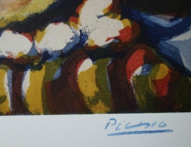 Fine Cubist Limited Edition Print, Pablo Picasso, Hand Signed & Hand Numbered photo for sale