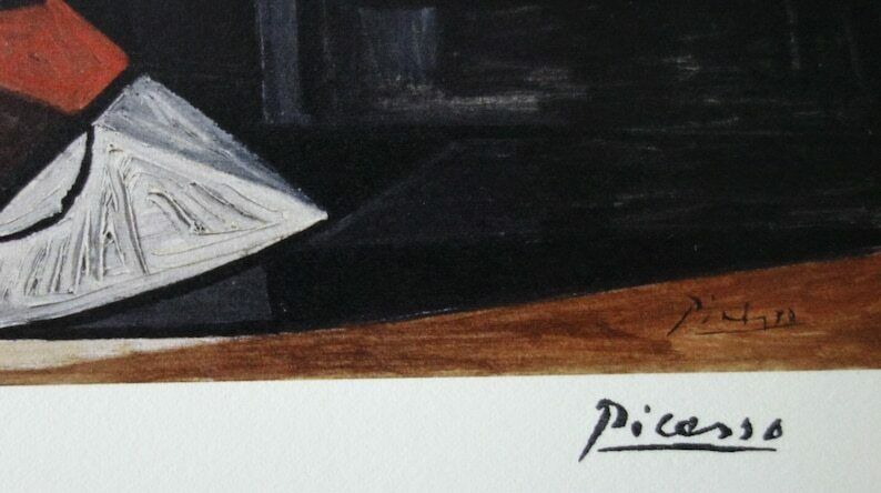 Fine Cubist Limited Edition Print – Still Life, Pablo Picasso, Signed & Numbered photo for sale