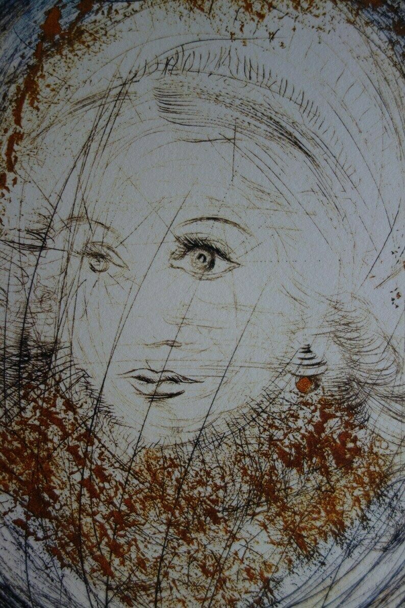 Fine Surrealist Limited Edition Print, Salvador Dali, Signed & Numbered In Pencil photo for sale