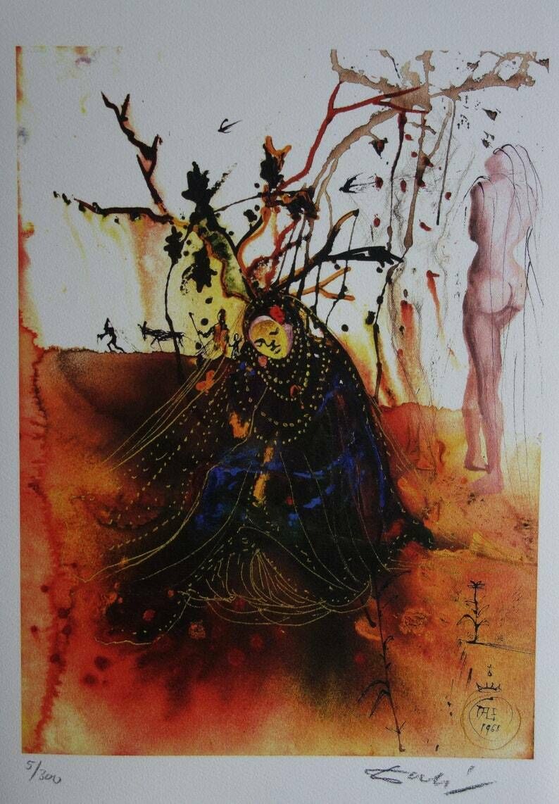 Fine Surrealist Limited Edition Print, Salvador Dali, Signed & Numbered In Pencil