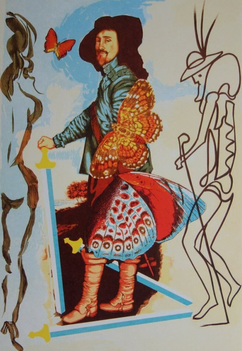 Fine Surrealist Limited Edition Print, Salvador Dali, Signed & Numbered In Pencil photo furniture
