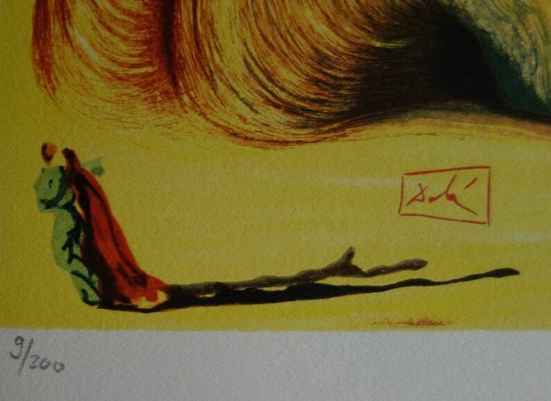 Fine Surrealist Limited Edition Print, Salvador Dali, Signed & Numbered In Pencil photo 185.0