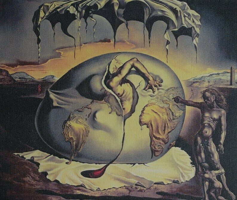 Fine Surrealist Edition Print, Salvador Dali, Signed & Stamped photo furniture