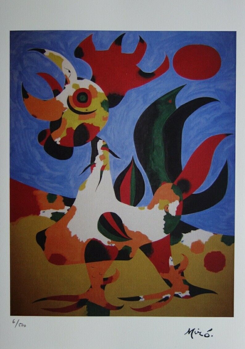 Fine Surrealist Limited Edition Print, Joan Miro, Signed & Numbered