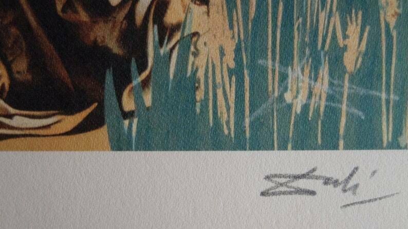 Fine Surrealist Limited Edition Print, Salvador Dali, Signed & Numbered In Pencil photo Art