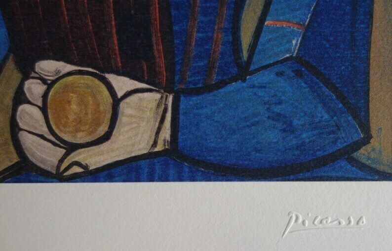 Fine Cubist Limited Edition Print   Portrait Of A Woman, Pablo Picasso, Signed & Hand Numbered photo Art