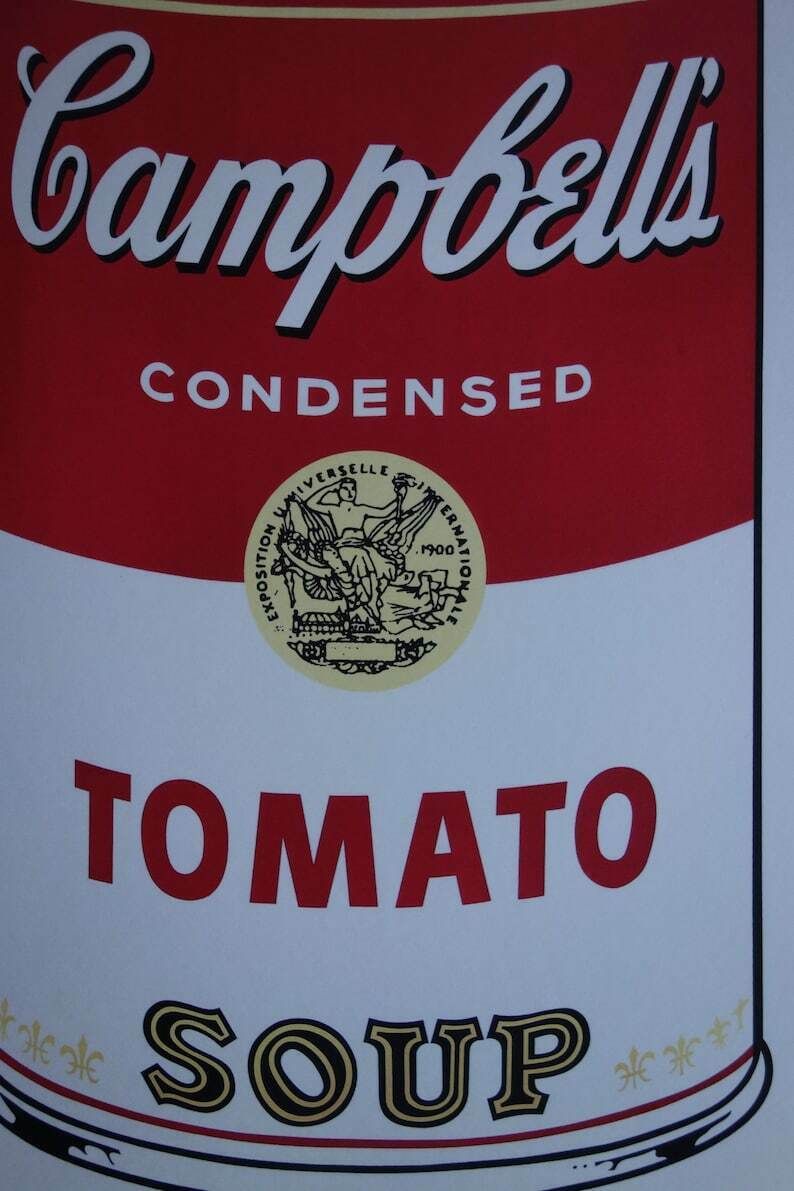 Fine Pop Art Limited Edition Print – Campbell’s Soup Can, Andy Warhol, Hand Signed & Numbered, With Estate Stamp photo vintage