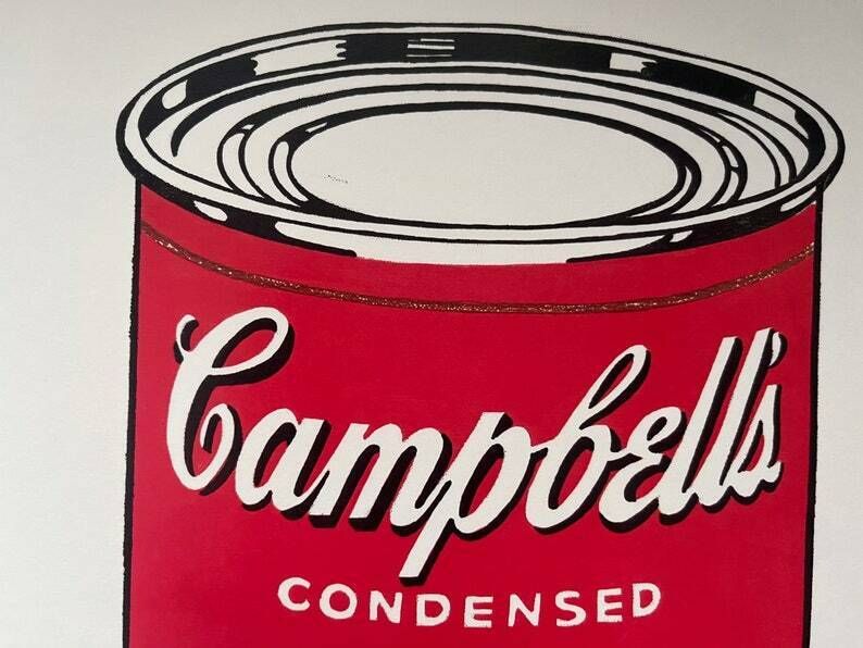 Fine Pop Art Limited Edition Print – Campbell’s Soup Can, Andy Warhol, Hand Signed & Numbered, With Estate Stamp photo vintage