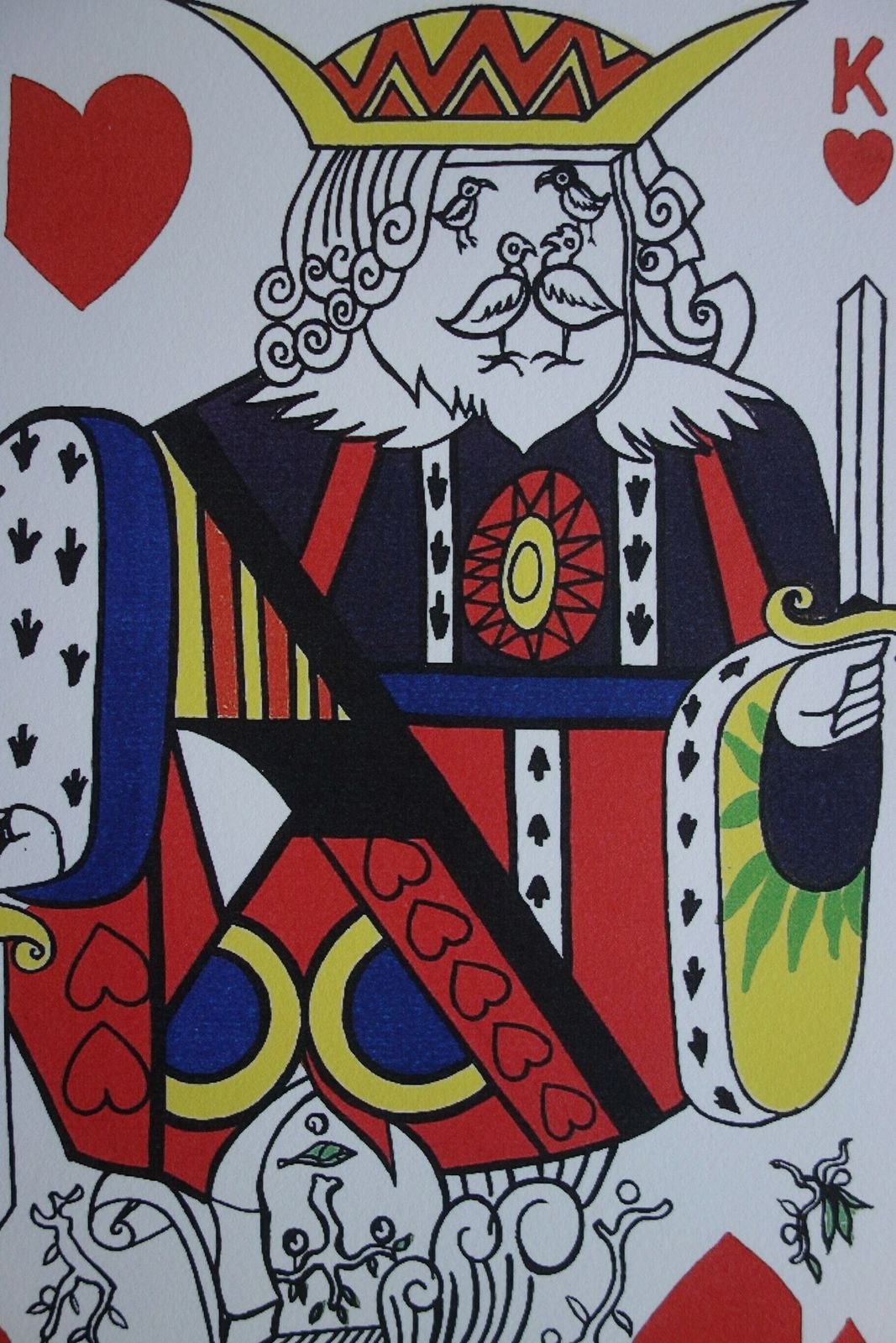 Fine Surrealist Limited Edition Print, Surreal Playing Cards   King, Salvador Dali, Signed & Numbered In Pencil photo furniture