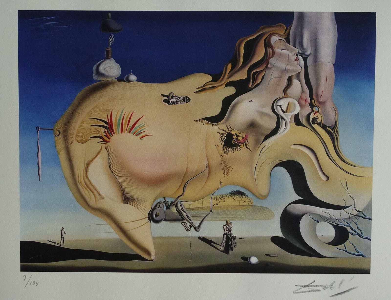 Fine Surrealist Limited Edition Print, Salvador Dali, Signed & Numbered In Pencil