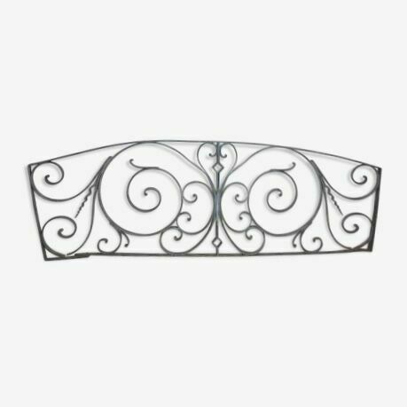Old Cast Iron Pediment Door Grille photo 211.0