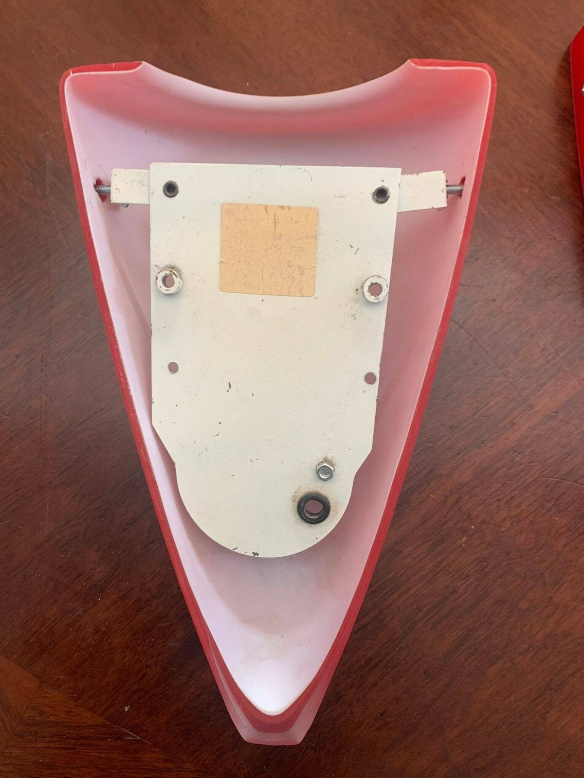 Original Vintage Trio Of Vianne Mcm Satin Glass Odeon Wall Lights/Sconces In Crimson Red photo buy
