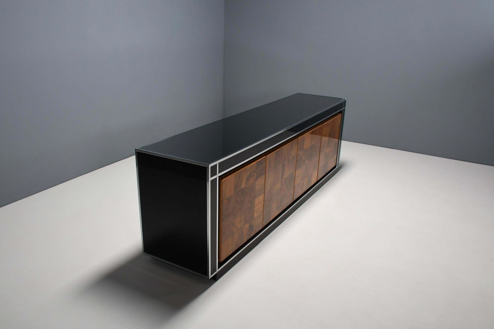 Impressive Italian Sideboard By Willy Rizzo For Mario Sabot, 1970s photo vinterior